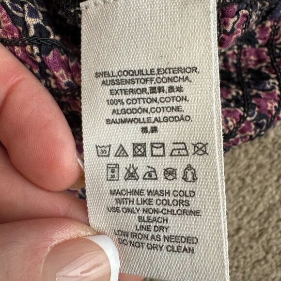 Free People Smocked Mini Dress Womens S Im Your Favorite Open Back Ruffle Floral - Picture 5 of 7